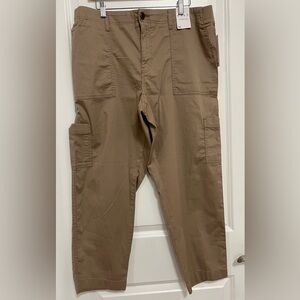 Dash Khaki Cargo Pants XL Comfee-Flex Ankle Length Stretch Utility